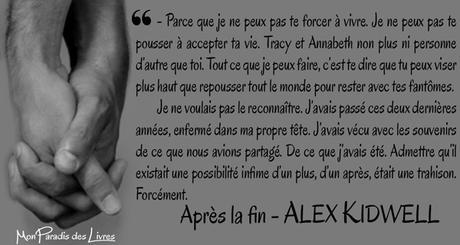 Après la fin – Alex Kidwell