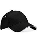 Personnaliser sa casquette Beechfield - Casquette 100% coton - Unisexe, Black/Light Grey, Taille Unique