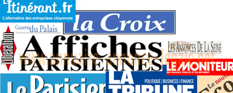 Portfolio des journaux d’annonces légales à Paris