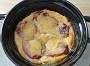 Clafoutis prunes, yaourt miel