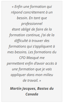 Commentaire Le CFO masqué