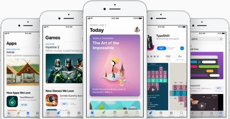 app store ios 11 iphone - Q2 2017 : l'App Store beaucoup plus rentable que le Google Play Store