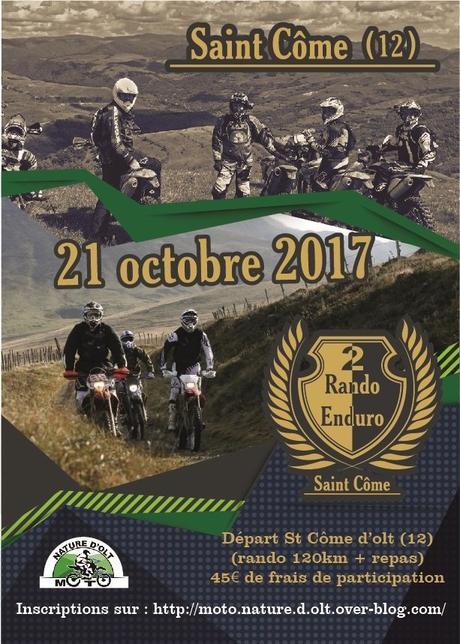 2 ème Rando enduro de St Côme d'Olt (12), le 21 octobre 2017