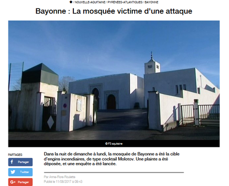 Quand s’inquiètera-t-on enfin des actes terroristes envers nos ami(e)s musulman(e)s ? #Bayonne