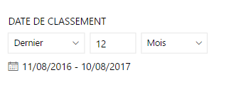 Segment dates relatif