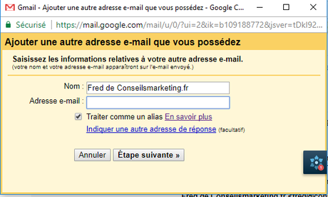 Comment envoyer et recevoir des emails depuis Gmail avec une autre adresse email ?