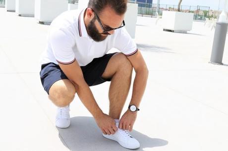 Sneakers blanches Fred Perry