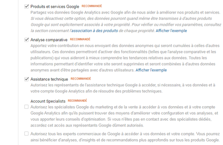 configuration Google Analytics