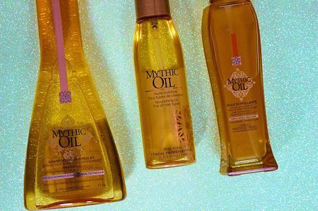 La gamme Mythic OIL de chez l'oréal pour le corps et les cheveux.