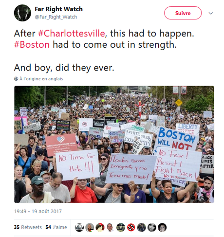 After #Charlottesville and #Barcelona, #Boston is #antifa, too… #NoNazis Anywhere !