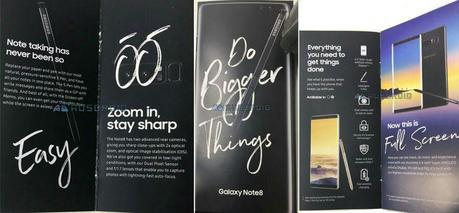 Galaxy Note8 dévoilé en brochure