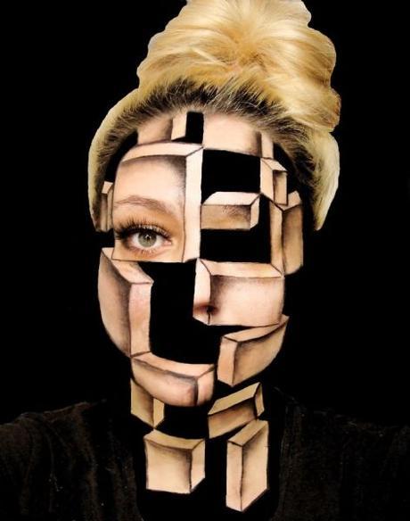 Illusions artistiques sur visage par Ines Kuš