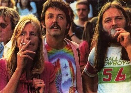 Quand des légendes se rencontrent… #PaulMccartney #lindamccartney #DavidGilmour #OTD
