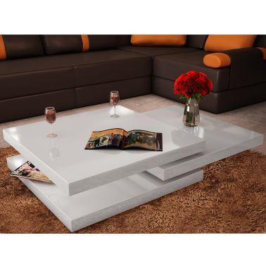 Meuble table de salon table basse ronde bois massif - Paperblog