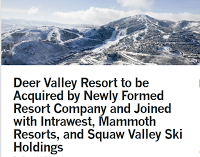 Fini l’indépendance pour Deer Valley