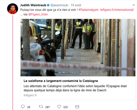 @jwaintraub une « journaliste », vraiment ? On jurerait pourtant une militante #FN ! #Figaro