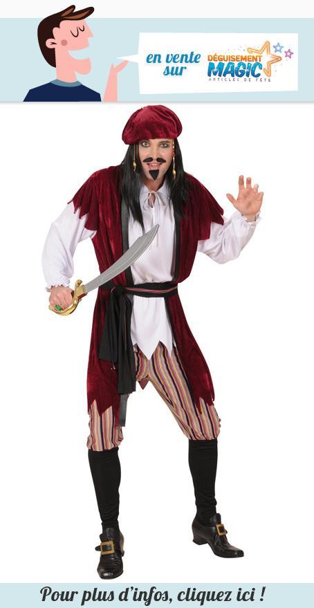 Déguisement pirate homme