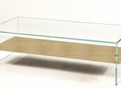 Table basse bois verre table appoint