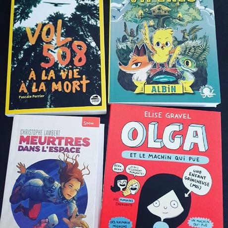 LECTURES 8-12 ANS ET ROMANS JUNIOR/ JEUNESSE #2 : ♥ ♥ ♥ Meurtres dans l'espace - Vol 508 à la vie à la mort - Olga et le machin qui pue - Poules, renards, vipères Tome 1 Albin