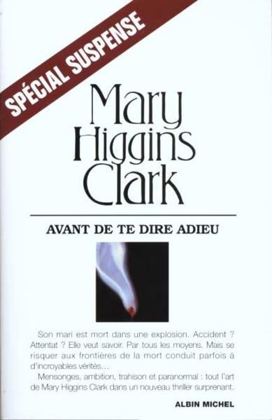 Avant de te dire adieu de Mary Higgins Clark