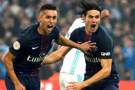 Le nouveau record d’Edinson Cavani avec le PSG ! Marquinhos et Edinson Cavani