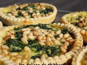 tartelettes épinards pignons