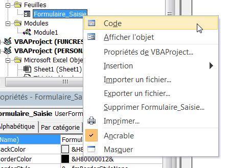 Créer un formulaire lié à une base de données – Développement VBA (2 de 3)