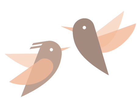 dessin oiseaux pour fabrication pendentif