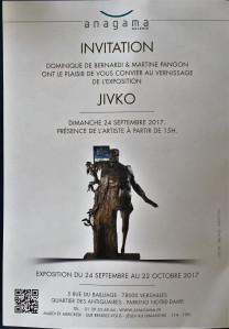 Galerie ANAGAMA à Versailles exposition JIVKO  24 Septembre au 22 0ctobre 2017