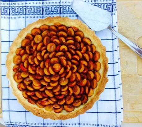 Tarte aux mirabelles et spéculos