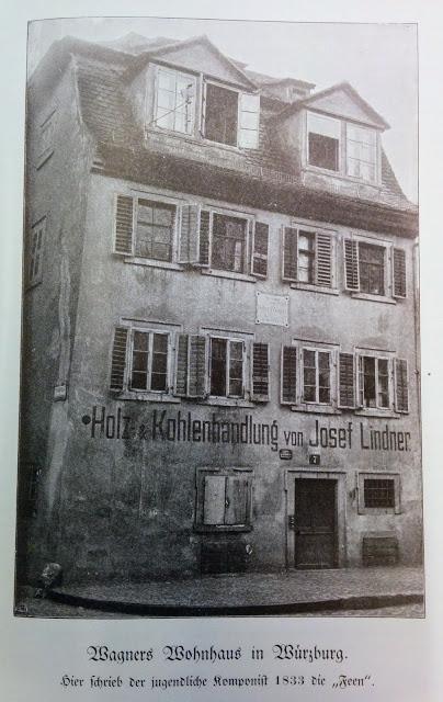 La maison de Richard Wagner à Würzburg en 1833