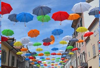 Une pluie de parapluies sur Carouge - Paperblog