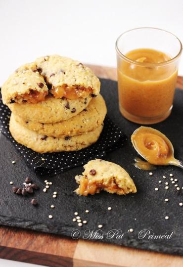 Recette bio : Cookies bio au quinoa Priméal fourrés à la crème de cacahuètes