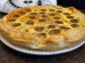 quiche saint nectaire saucisses