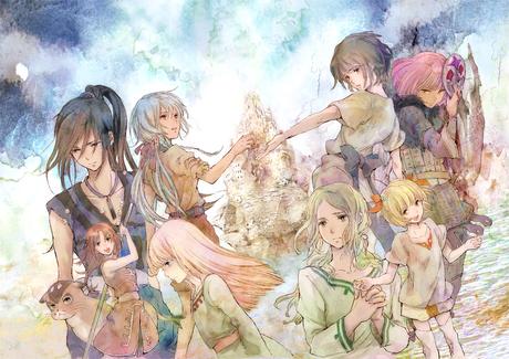 Les enfants de la baleine - illustration couleur