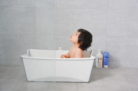 routine bain bébé