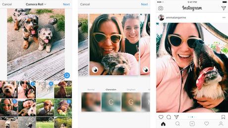 Instagram autorise l’envoi de plusieurs photos et vidéos en mode paysage !