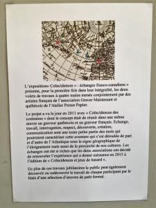 Fondation TAYLOR  septembre 2017 Dominique LE GRAND  Laurence JENKELL Guido MAGGIORI et « Coincidences » Echanges Franco-Canadiens