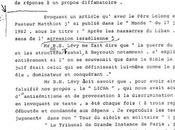 Roger Garaudy: demande s'un Droit réponse Figaro-Magazine 1989) suite article citant B.H. Lévy