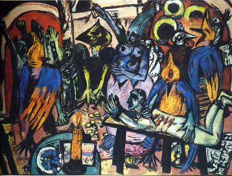 max beckmann, hölle der vögel, Birds’ Hell, painting, nazi, expressionnisme, auction, christie