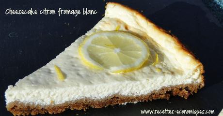 Cheesecake spéculoos citron au fromage blanc 0%
