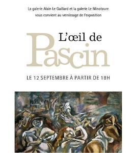 Galerie Le Minotaure  Galerie Alain Le Gaillard   » L’Oeil de Pascin  » 12 Septembre au 28 Octobre 2017