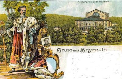 Louis II motif de cartes postales lithographiées