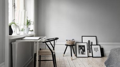 Stockholm / Stylisme monochrome pour vendre un appartement vide /