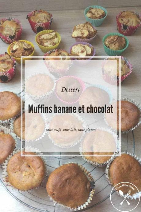 Muffins banane et chocolat
