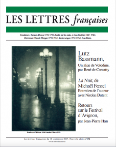 N° 152 – Les Lettres Françaises du 14 septembre 2017