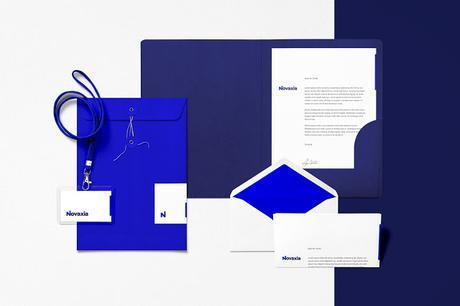 Création de la nouvele identité visuelle de Novaxia par Be Dandy