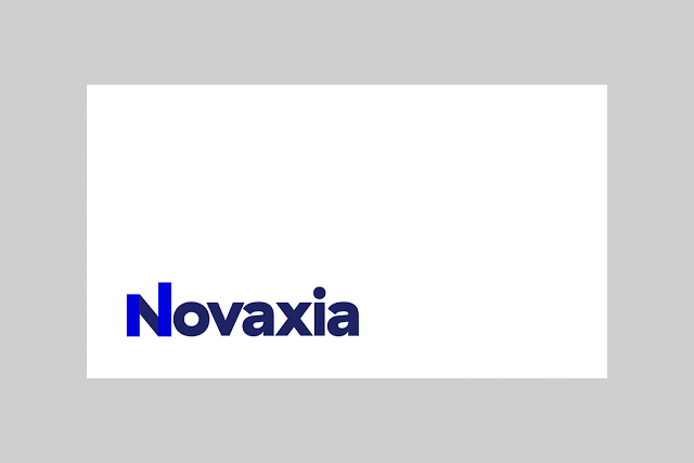 Création de la nouvele identité visuelle de Novaxia par Be Dandy