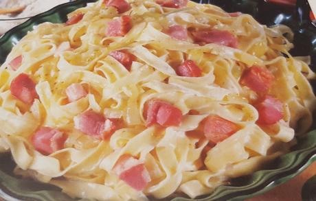 Tagliatelles carbonara