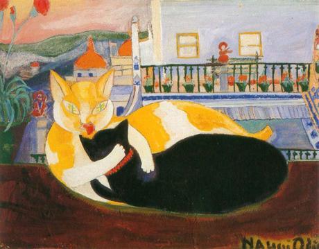 Peinture - Nahui Olin ou l'Art sous la braise - 1893-1978 Nahui Olin - Les chats amoureux, sd